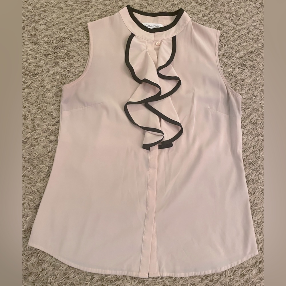Calvin Klein ruffle top!